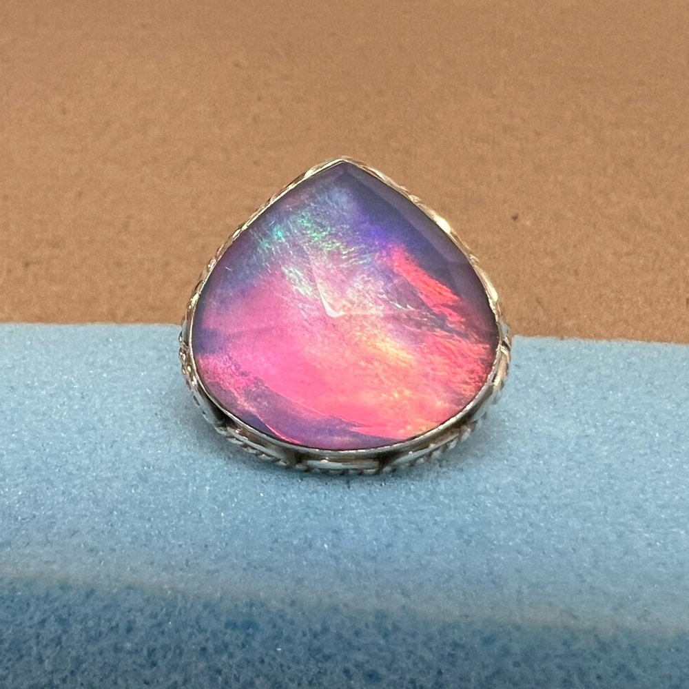 Aurora Opal ring